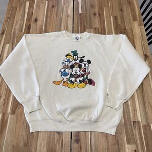 Vintage Dinsey Sweatshirt Adult XL Mickey & Co Mouse Friends Crewneck 80s 90s